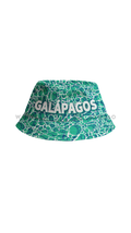 Green fisherman's bucket hat with ripple water pattern