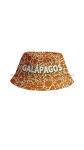Yellow fisherman's bucket hat with ripple water pattern