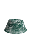 Green fisherman's bucket hat with Underwater World ocean print