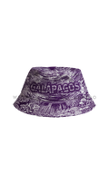 Purple fisherman's bucket hat with Underwater World ocean print